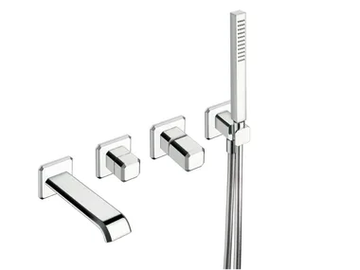 ITALY CRIIT103 - Wall-mounted bathtub set with hand shower by CRISTINA Rubinetterie - view 2